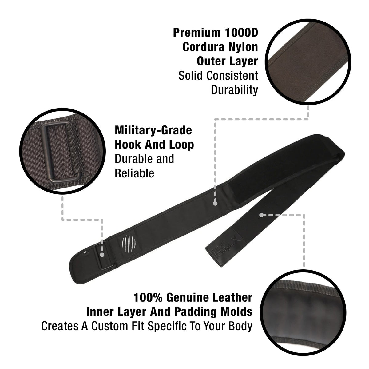 Bear KompleX "APEX" Premium Leather Weight Lifting Belt